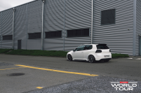 ���� ������� Vossen: CV1 - Matte Black Machined / Stainless Lip - F: 19x8.5 / R: 19x10